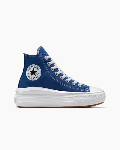 Blue / White / Black Converse Chuck Taylor All Star Move Men Platform Shoes Canada | C-03486959