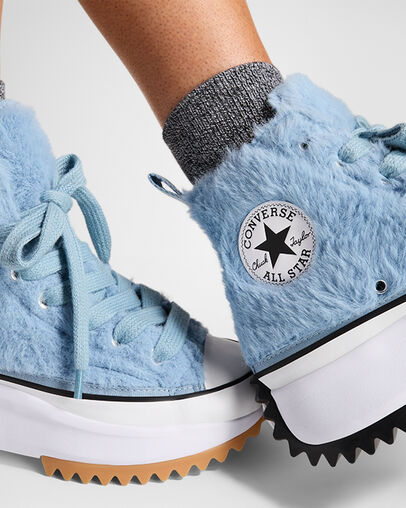 Blue / White / Black Converse Run Star Hike Women Platform Shoes Canada | C-50917649