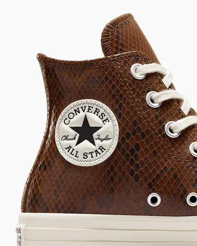 Brown Converse Chuck Taylor All Star Snakeskin Print Women Sneakers Canada | C-56832109