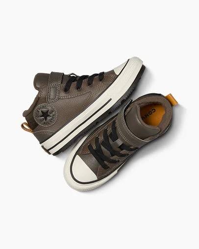 Brown / Black Converse Chuck Taylor All Star Malden Street Kids' Boots Canada | C-52468099