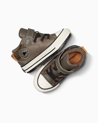 Brown / Black Converse Chuck Taylor All Star Water-Repellent Malden Street Kids' Boots Canada | C-73456909
