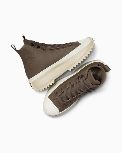 Brown / Black Converse Run Star Hike Women Platform Shoes Canada | C-37840159