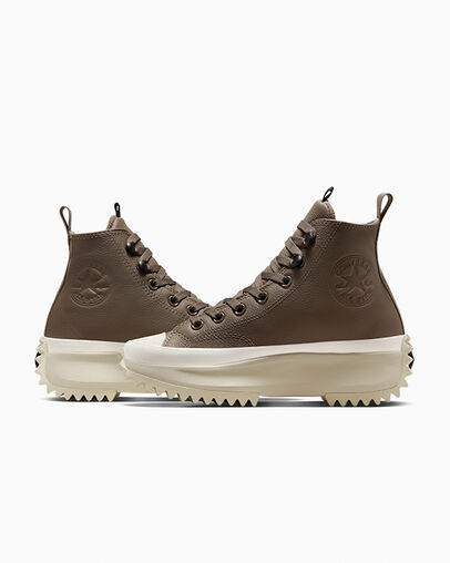Brown / Black Converse Run Star Hike Women Platform Shoes Canada | C-37840159