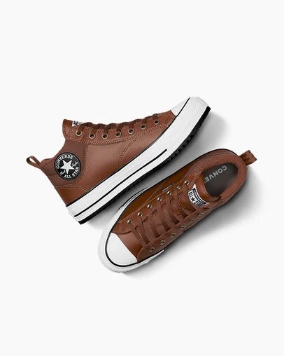 Brown / Brown / White Converse Chuck Taylor All Star Malden Street Women Boots Canada | C-07158439