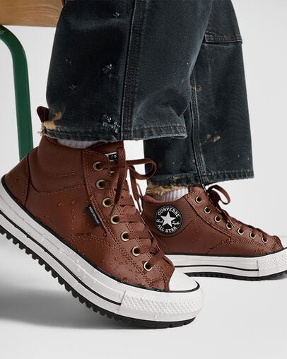 Brown / Brown / White Converse Chuck Taylor All Star Malden Street Women Boots Canada | C-07158439