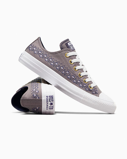 Brown / Brown / White Converse Chuck Taylor All Star Embroidered Florals Women Sneakers Canada | C-41285979