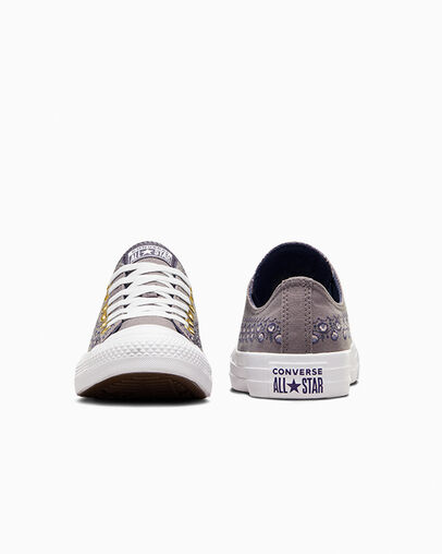 Brown / Brown / White Converse Chuck Taylor All Star Embroidered Florals Women Sneakers Canada | C-41285979