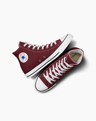 Burgundy Converse Chuck Taylor All Star Men Canvas Shoes Canada | C-75281069