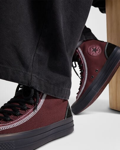 Burgundy / Black / White Converse Chuck Taylor All Star CX EXP2 Women Sneakers Canada | C-26589739