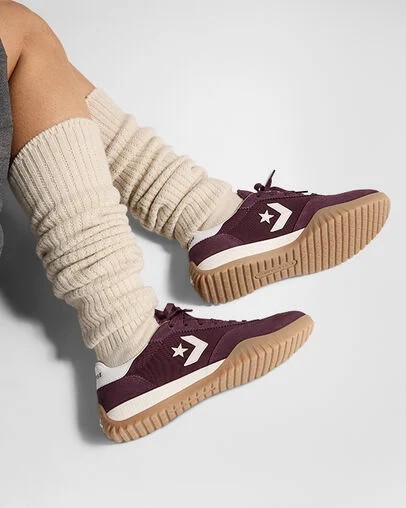 Burgundy / White Converse Run Star Women Trainers Canada | C-62910589