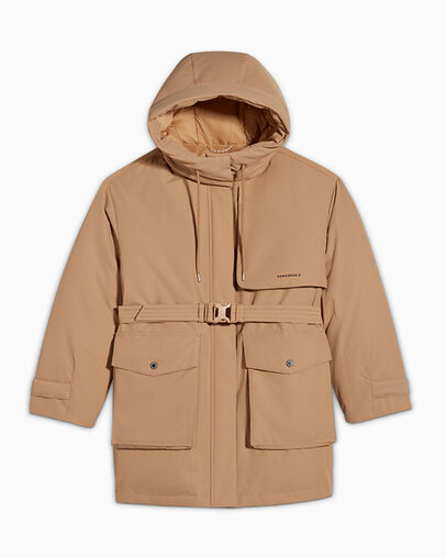 Coffee Converse Mid Down Women Jacket Canada | C-96241579