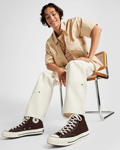 Dark Brown / Black Converse Chuck 70 Men Canvas Shoes Canada | C-93825749