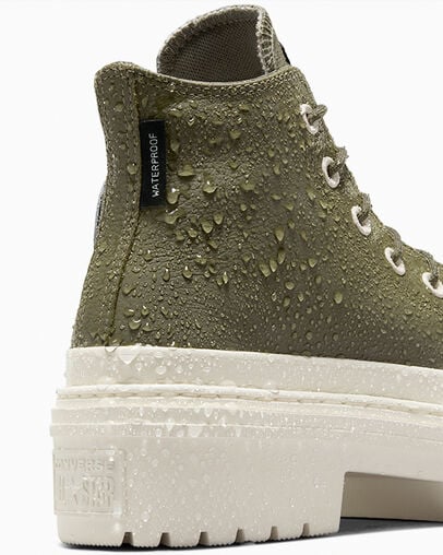 Dark Green / Black Converse Chuck Taylor All Star Lugged Heel Platform Waterproof Women Boots Canada | C-45629089