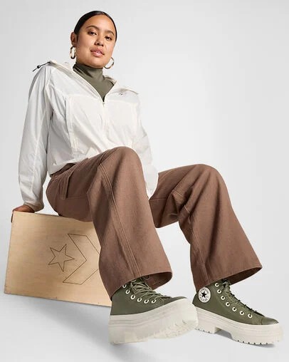 Dark Green / Black Converse Chuck Taylor All Star Lugged Heel Platform Waterproof Women Boots Canada | C-45629089