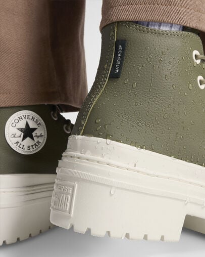Dark Green / Black Converse Chuck Taylor All Star Lugged Heel Platform Waterproof Women Boots Canada | C-45629089
