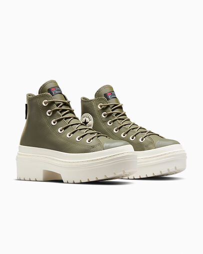Dark Green / Black Converse Chuck Taylor All Star Lugged Heel Platform Waterproof Women Boots Canada | C-45629089