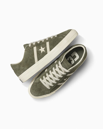 Dark Green / Black Converse One Star Academy Pro Suede Men Skate Shoes Canada | C-49081539