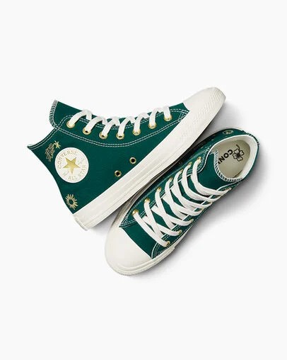 Gold Converse Chuck Taylor All Star Luck Charms Women Sneakers Canada | C-71269549