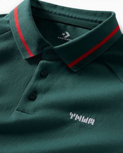 Green Converse Converse x Liverpool FC Marquis Polo Men Polo Shirts Canada | C-83791659