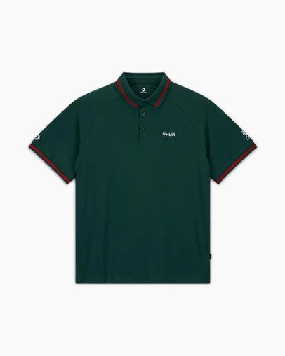 Green Converse Converse x Liverpool FC Marquis Polo Men Polo Shirts Canada | C-83791659