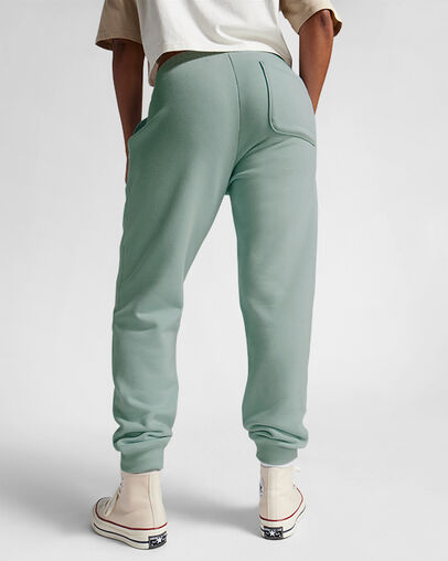 Green Converse Go-To Embroidered Star Chevron Standard-Fit Men Sweatpants Canada | C-35862749