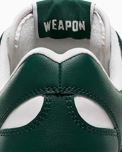 Green Converse Weapon Leather Men Basketball Shoes Canada | C-19367859