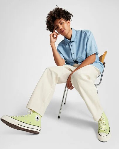 Green / Black Converse Chuck 70 Women Canvas Shoes Canada | C-32451079