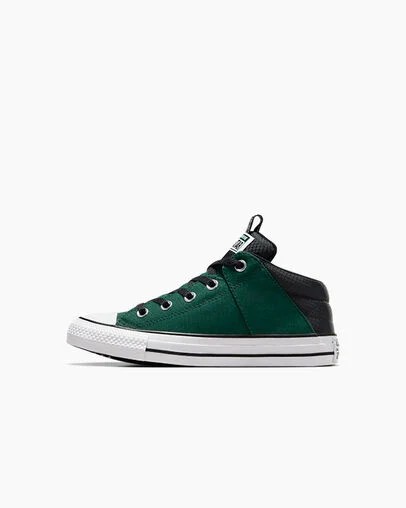 Green / Black / White Converse Chuck Taylor All Star Axel Sporty Kids' Boots Canada | C-76951329