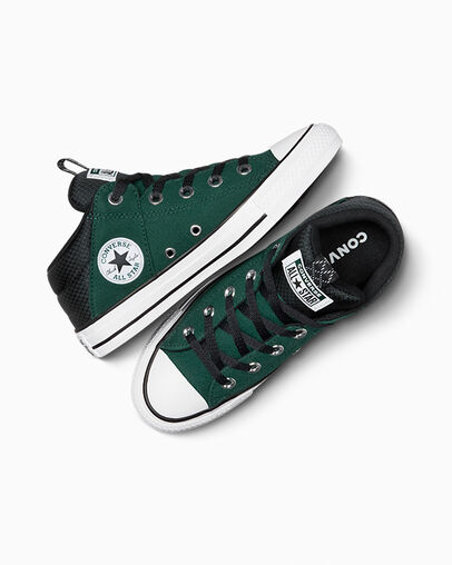 Green / Black / White Converse Chuck Taylor All Star Axel Sporty Kids' Boots Canada | C-76951329