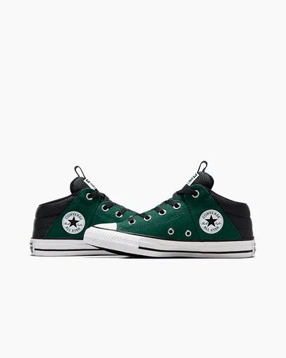 Green / Black / White Converse Chuck Taylor All Star Axel Sporty Kids' Boots Canada | C-76951329