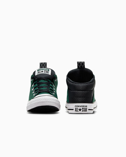 Green / Black / White Converse Chuck Taylor All Star Axel Sporty Kids' Boots Canada | C-76951329