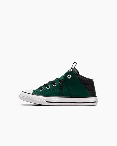 Green / Black / White Converse Chuck Taylor All Star Axel Sporty Easy-On Kids' Boots Canada | C-49603759