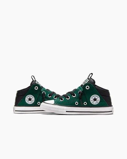 Green / Black / White Converse Chuck Taylor All Star Axel Sporty Easy-On Kids' Boots Canada | C-49603759