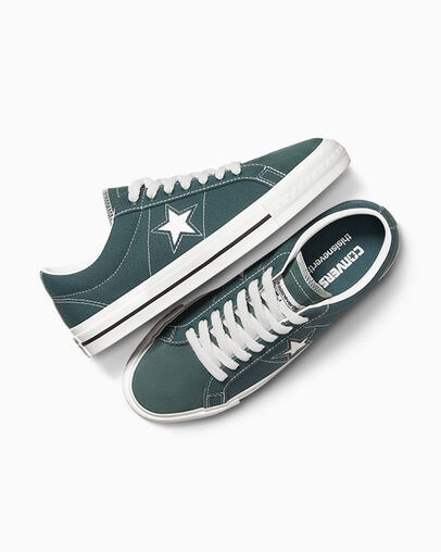 Green / Black / White Converse Converse x thisisneverthat One Star Pro Women Skate Shoes Canada | C-24837569