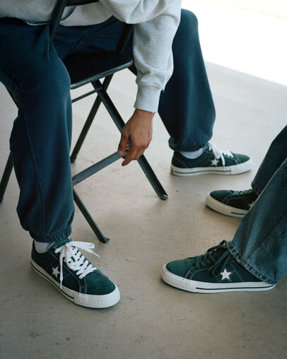 Green / Black / White Converse Converse x thisisneverthat One Star Pro Women Sneakers Canada | C-06921389