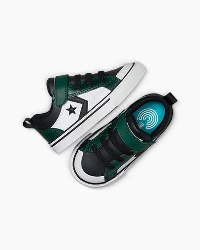 Green / Black / White Converse Pro Blaze Kids' Sneakers Canada | C-58492019