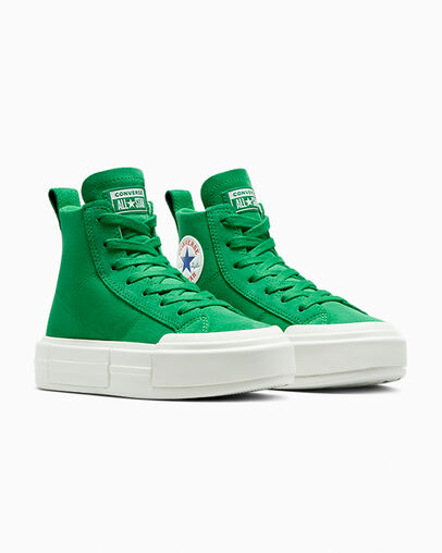 Green / Green / White Converse Cruise Women Canvas Shoes Canada | C-76814909