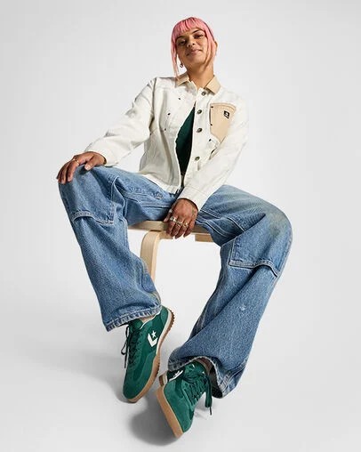 Green / White Converse Run Star Women Trainers Canada | C-45692719