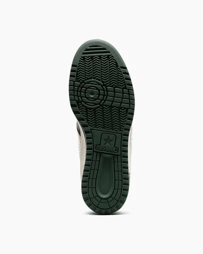 Green / White Converse Weapon Leather Men Basketball Shoes Canada | C-12947659