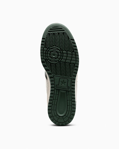 Green / White Converse Weapon Leather Women Basketball Shoes Canada | C-02731989