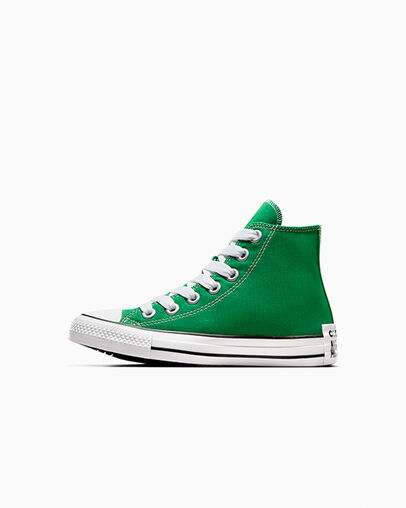Green / White / Black Converse Chuck Taylor All Star Sketch Kids' Sneakers Canada | C-07621959