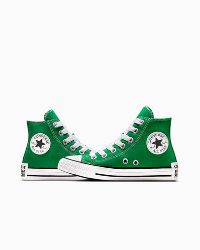 Green / White / Black Converse Chuck Taylor All Star Sketch Kids' Sneakers Canada | C-07621959