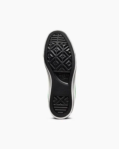Green / White / Black Converse Chuck Taylor All Star Sketch Kids' Sneakers Canada | C-07621959