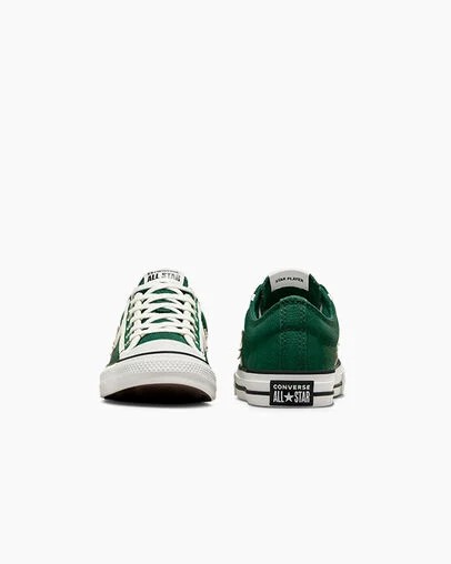Green / White / Black Converse Star Player 76 Luxe Kids' Sneakers Canada | C-92637509