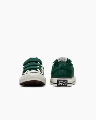 Green / White / Black Converse Star Player 76 Luxe Kids' Sneakers Canada | C-07846259