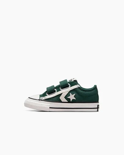 Green / White / Black Converse Star Player 76 Luxe Kids' Sneakers Canada | C-51248079