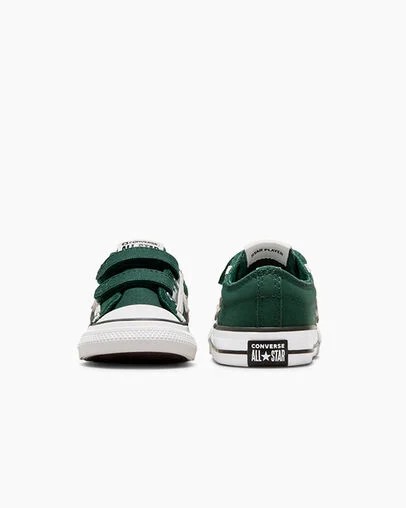 Green / White / Black Converse Star Player 76 Luxe Kids' Sneakers Canada | C-51248079