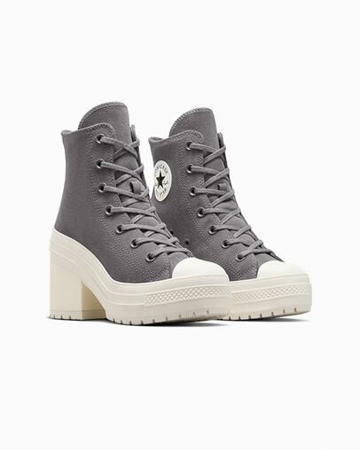 Grey Converse Chuck 70 De Luxe Heel Women Platform Shoes Canada | C-69572419