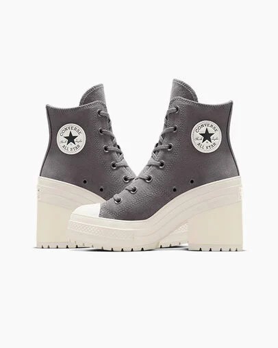 Grey Converse Chuck 70 De Luxe Heel Women Platform Shoes Canada | C-69572419