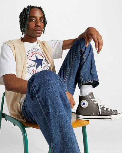 Grey Converse Chuck Taylor All Star Men Canvas Shoes Canada | C-96175429